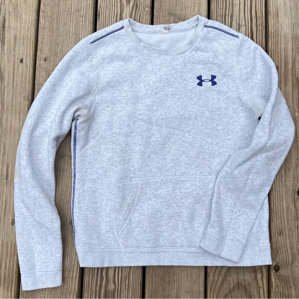 under armour | small ladies crewneck with blue rubber logo